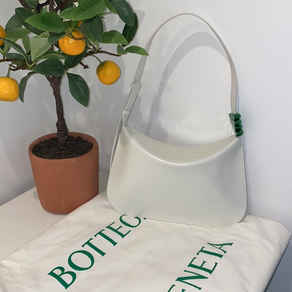 Bottega veneta white flap shoulder bag - Picture 11 of 12